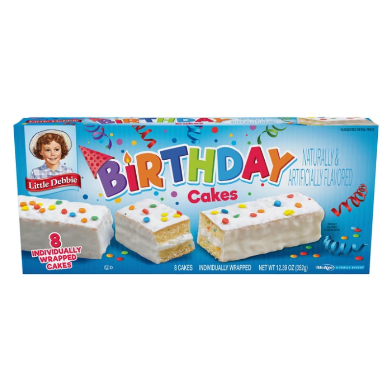 Little Debbie Birthday Cakes 12.39 oz (352g)
