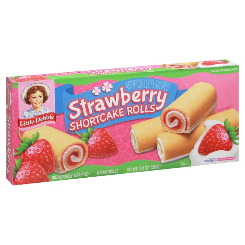 Little Debbie Strawberry Shortcake Rolls 6pzas 369g