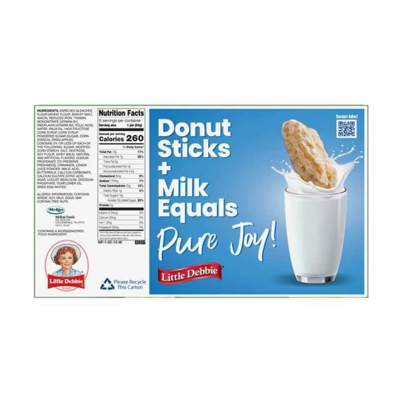 Little Debbie Mini Apple Fruit Pies (8 pzas) 512g