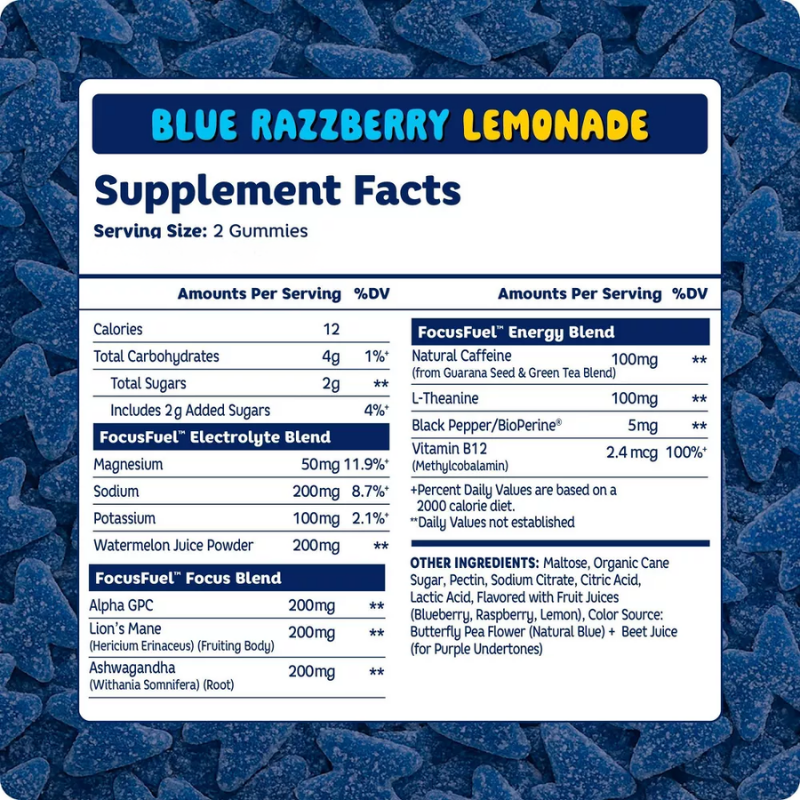 FocusFuel Caffeine Gummies (4pc) 12g