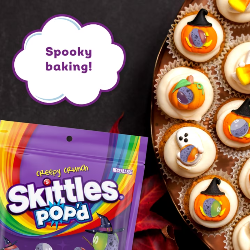 Skittles Pop'd Creepy Crunch Freeze Dried Halloween - 5.5 oz (155g)