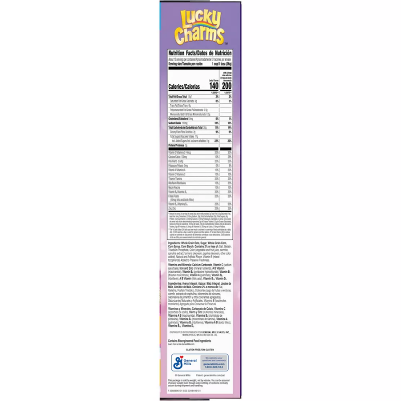 Cereal Lucky Charms K-Pop Demon Hunters Family Size 18.6oz (527g)