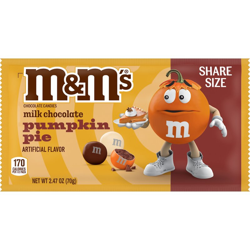 M&M's Pumpkin Pie Milk Chocolate Candy 2.47 oz (70 g)