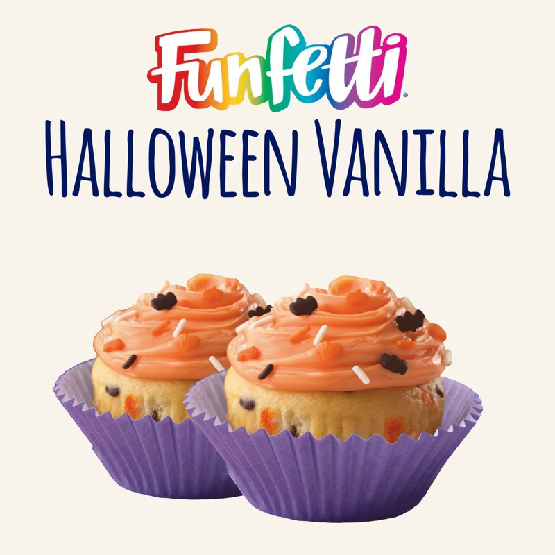 Pillsbury Funfetti Halloween Orange Frosting Vanilla 15.6oz (442g) - Imagen 5