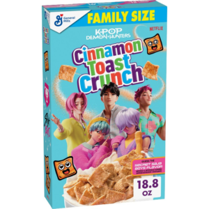 Cinnamon Toast Crunch K-Pop Demon Hunters Family Size 18.8 oz (533 g)