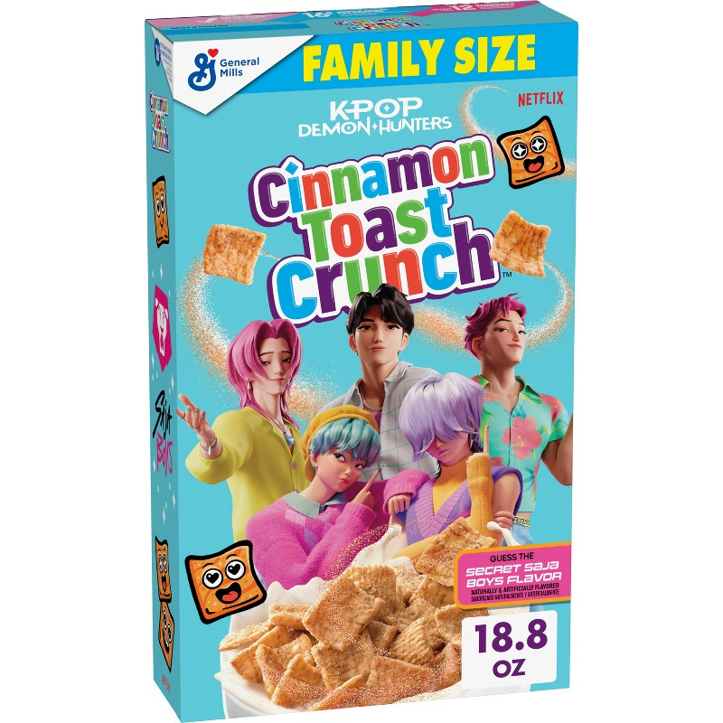 Cinnamon Toast Crunch K-Pop Demon Hunters Family Size 18.8 oz (533 g)