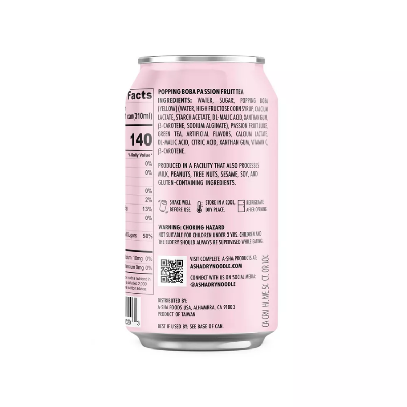 A-Sha KATSEYE Passion Fruit Boba MEGAN 311ml (311g) - Imagen 3