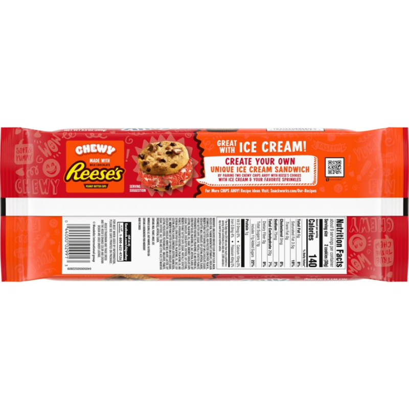 Chips Ahoy! Chewy Reese's Peanut Butter Cups 9.5oz (269g) - Imagen 3
