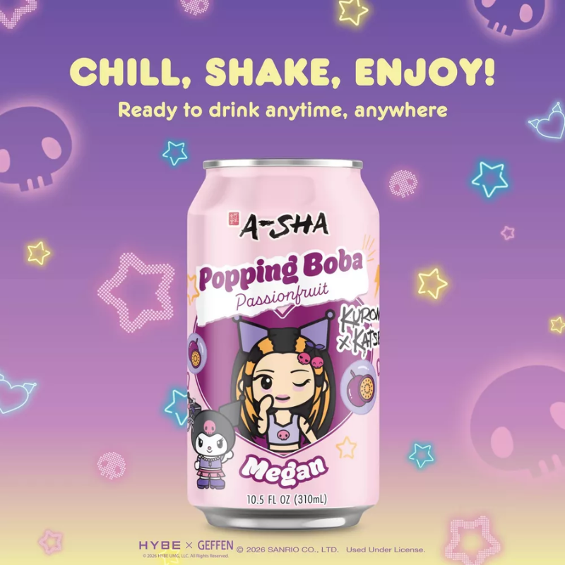 A-Sha KATSEYE Passion Fruit Boba MEGAN 311ml (311g) - Imagen 2