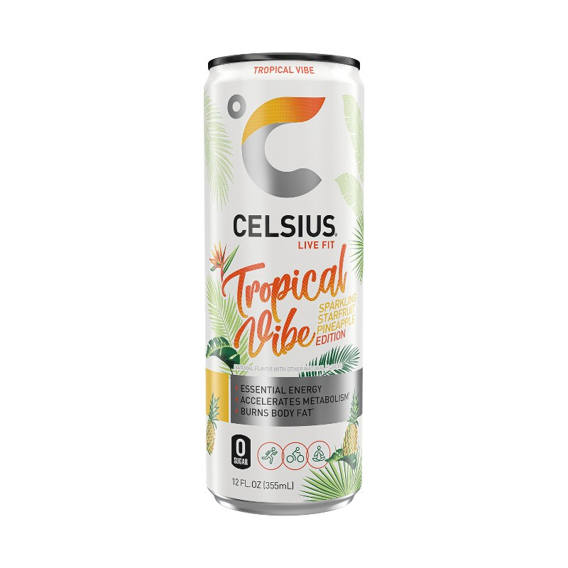 Celsius Sparkling Tropical Vibe 12 fl oz (355 mL)