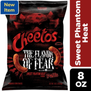 Cheetos The Flavor of Fear Sweet Phantom Heat Puffs 8 oz (227 g)