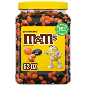 M&M's Peanut Milk Chocolate Halloween Candy Jar 62 oz (1,758 g)