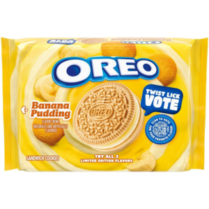 Oreo Banana Pudding Limited Edition Sandwich Cookies 10.68 oz (303 g)