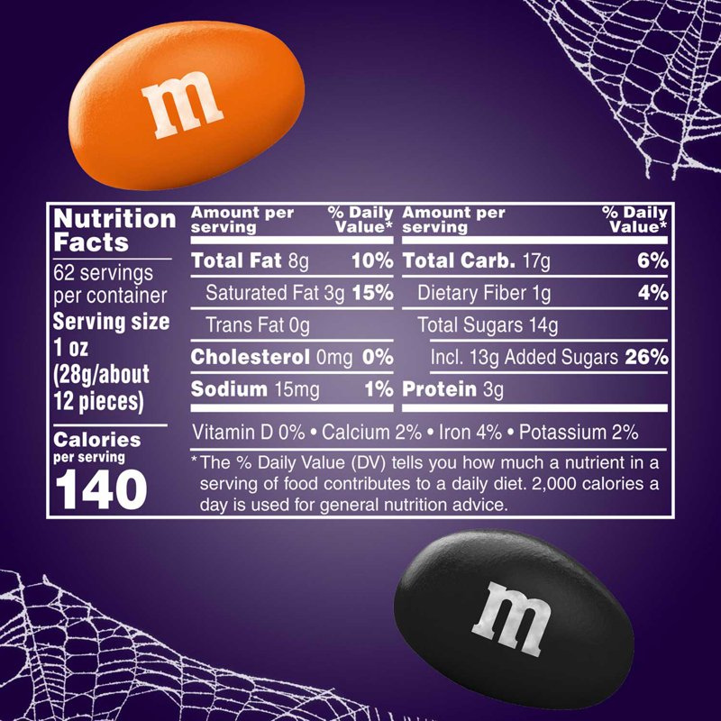 M&M's Peanut Halloween Candy Jar 62oz (1758g) - Imagen 4