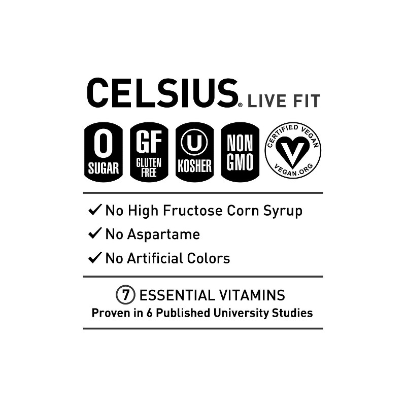 Celsius Sparkling Tropical Vibe 355ml (355g) - Imagen 2