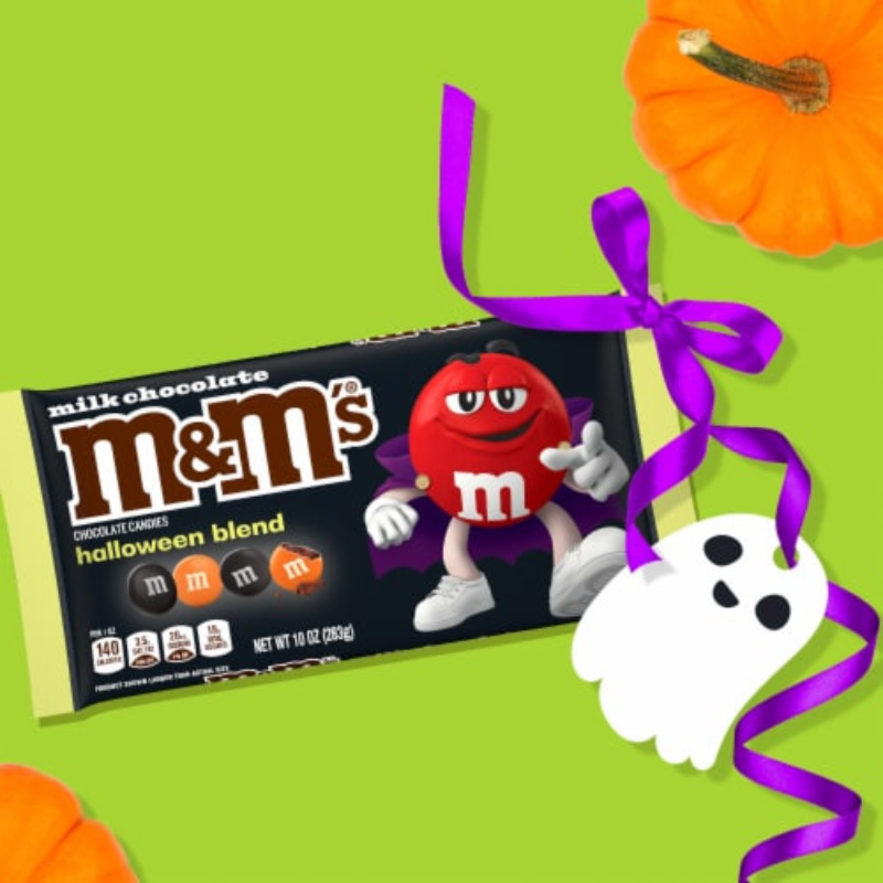 M&M's Halloween Black & Orange 10oz (283g) - Imagen 2