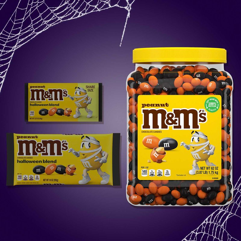 M&M's Peanut Halloween Candy Jar 62oz (1758g) - Imagen 8