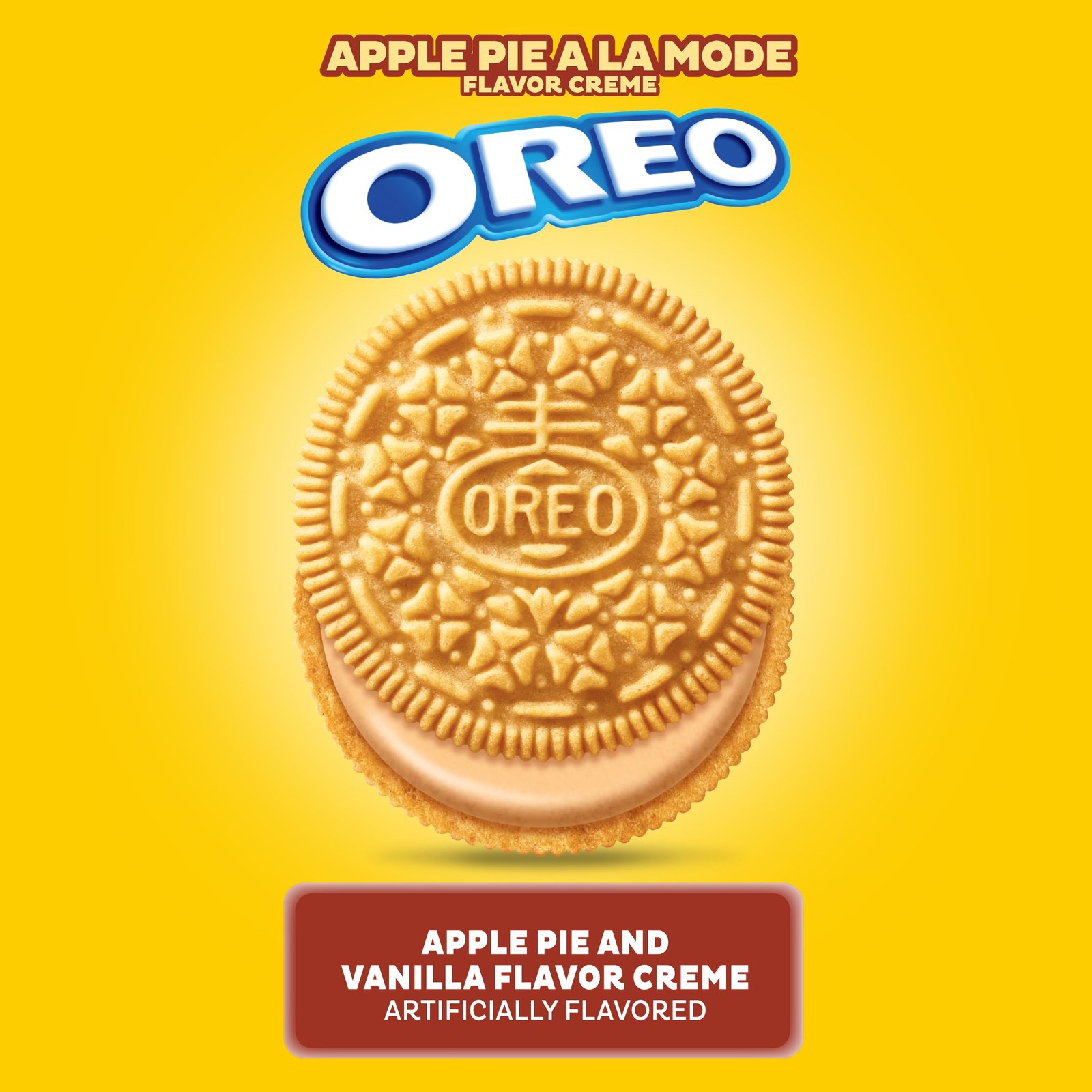 Oreo Apple Pie a la Mode Limited Edition Sandwich Cookies, imagen promocional