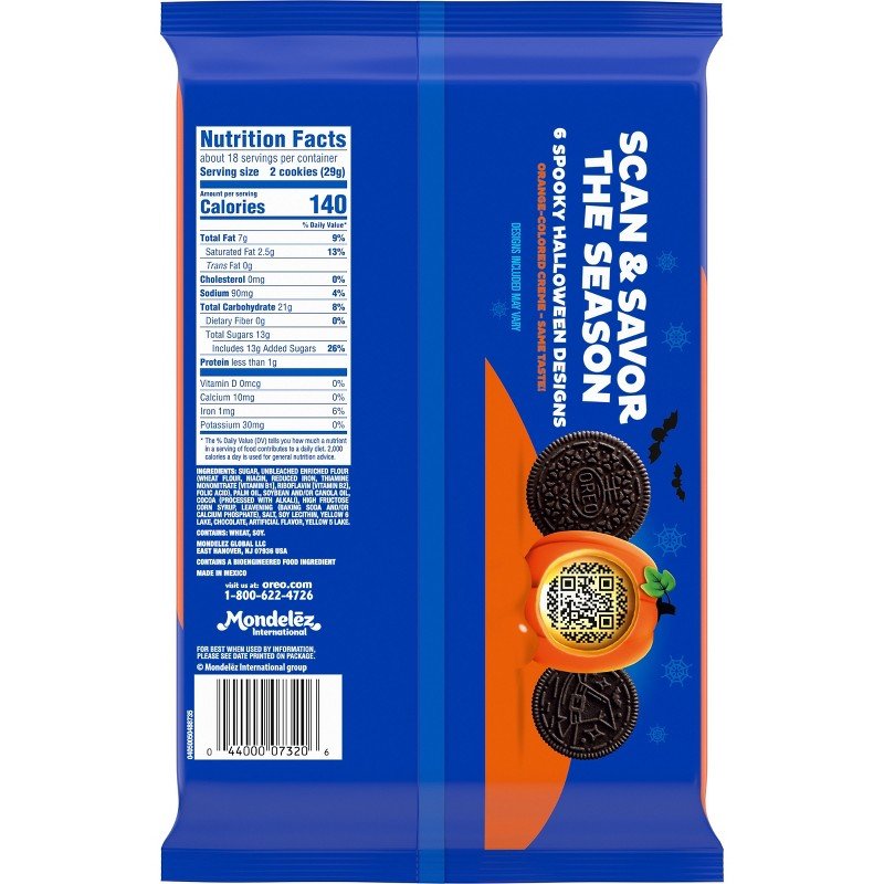 Oreo Halloween BOO Orange Crème Cookies 530 g - imagen 2