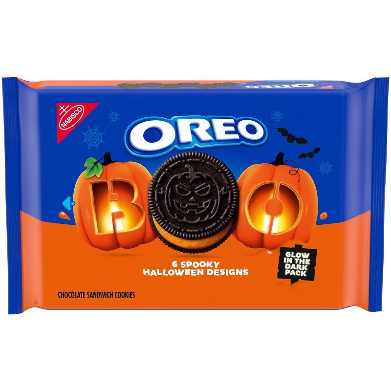 Oreo Halloween BOO Orange Crème Cookies 530 g, imagen principal
