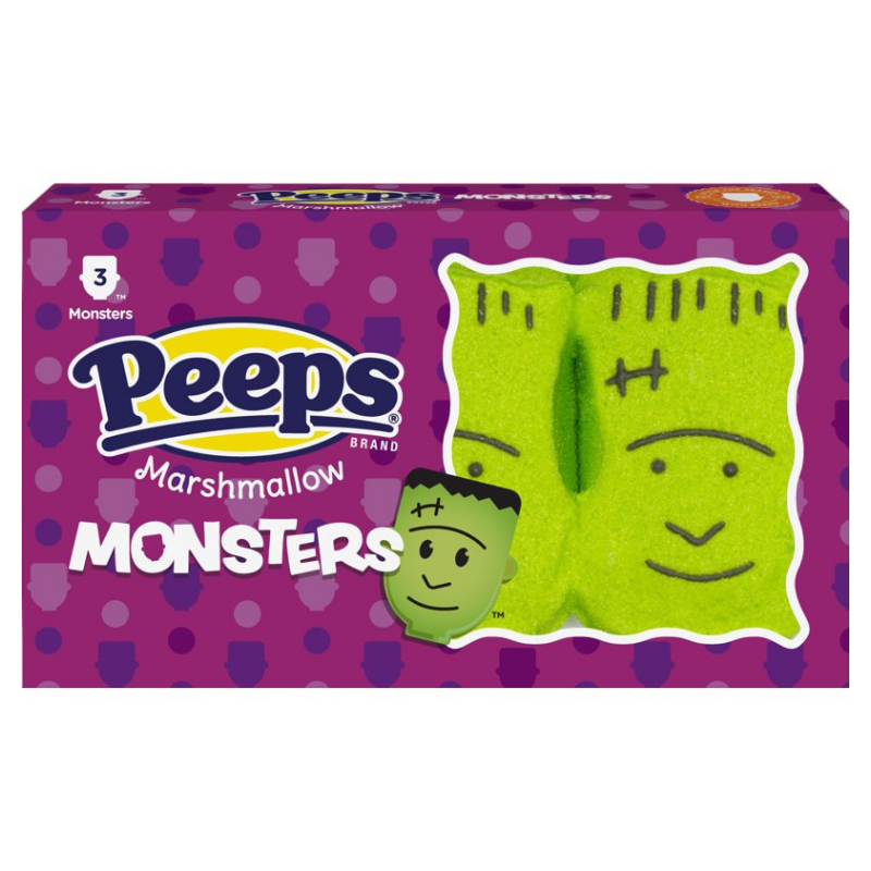PEEPS Marshmallow Monsters Halloween Candy 3 ct 1.5 oz, imagen principal