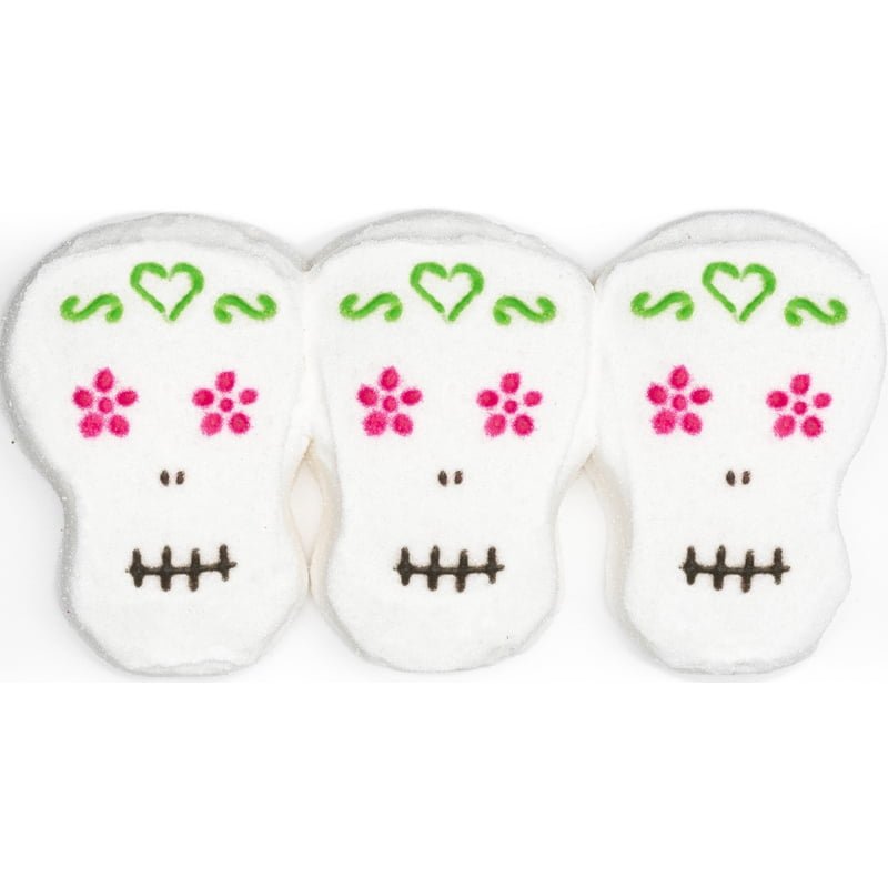 PEEPS Marshmallow Skulls Halloween Candy 3 ct 1.5 oz, imagen 3
