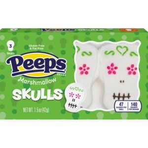 PEEPS Marshmallow Skulls Halloween Candy 3 ct 1.5 oz, imagen principal