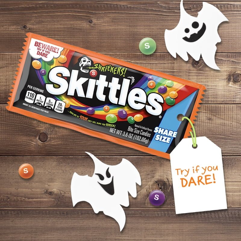 Skittles Shriekers Sour Halloween Candy 102 g - imagen 6