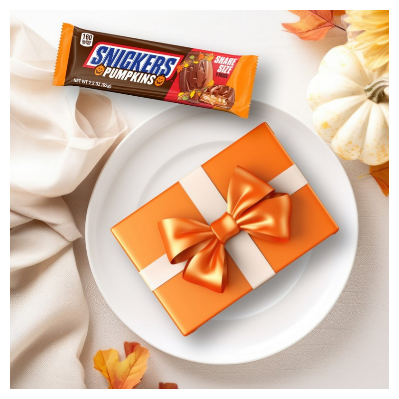 Snickers Pumpkins Chocolate Halloween Candy 62 g - imagen 4