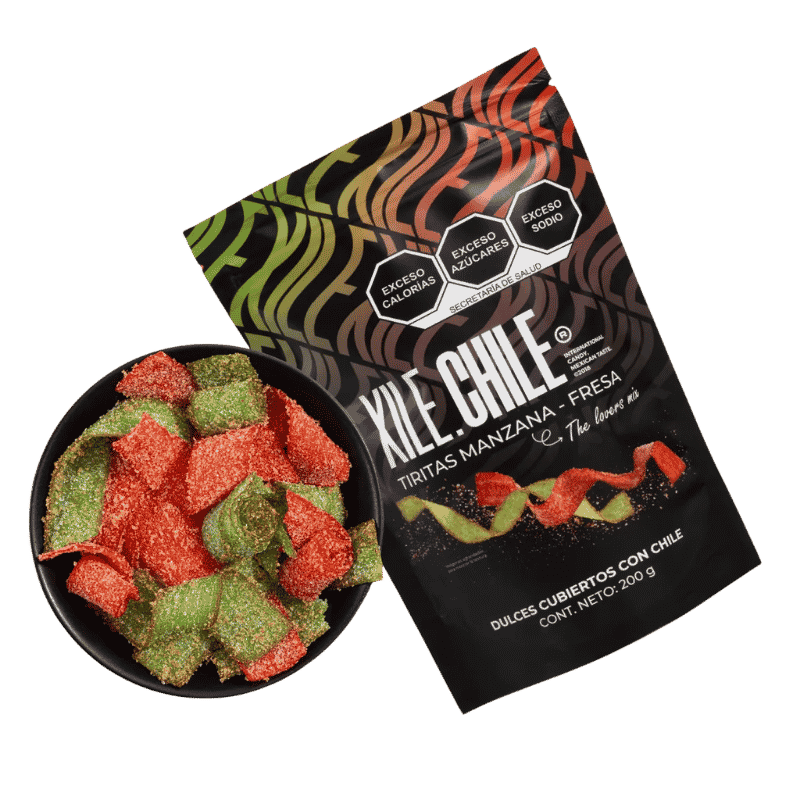 Xile Chile Tiritas de Manzana Fresa