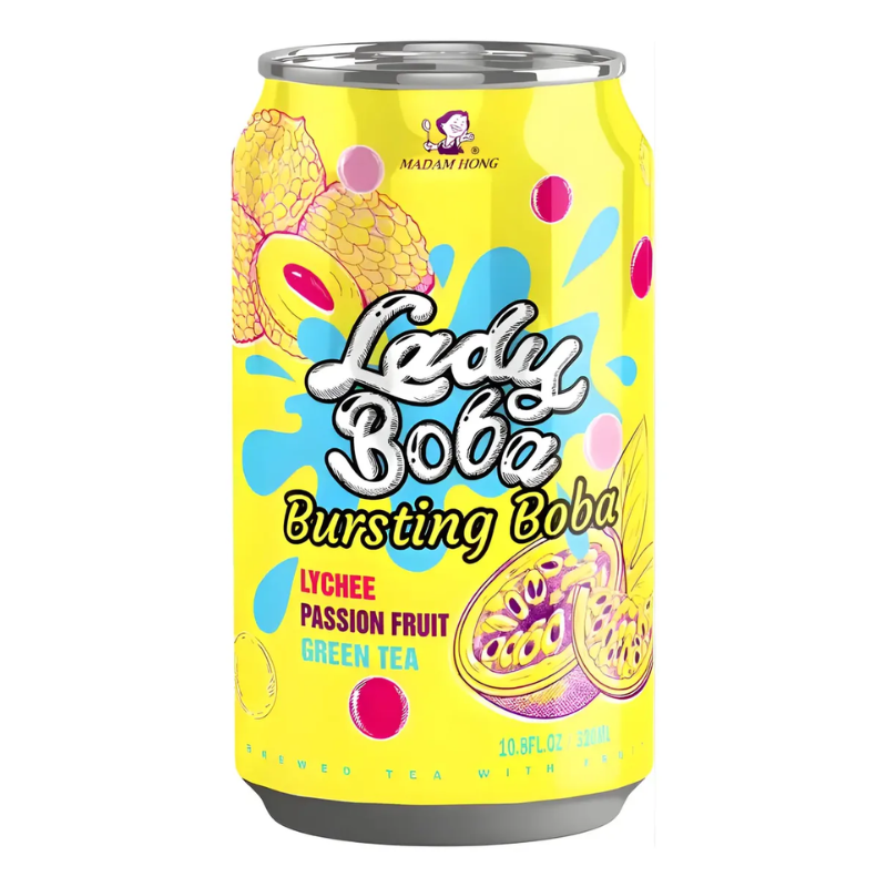 Lady Boba Bubble Tea Lychee Passion Fruit 320ml